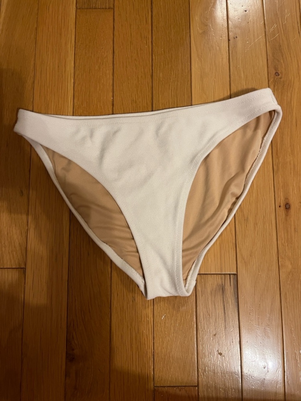 White bikini bottom